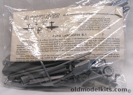 Airfix 1/72 Avro Lancaster B.1 Craftmaster Issue Bagged plastic model kit